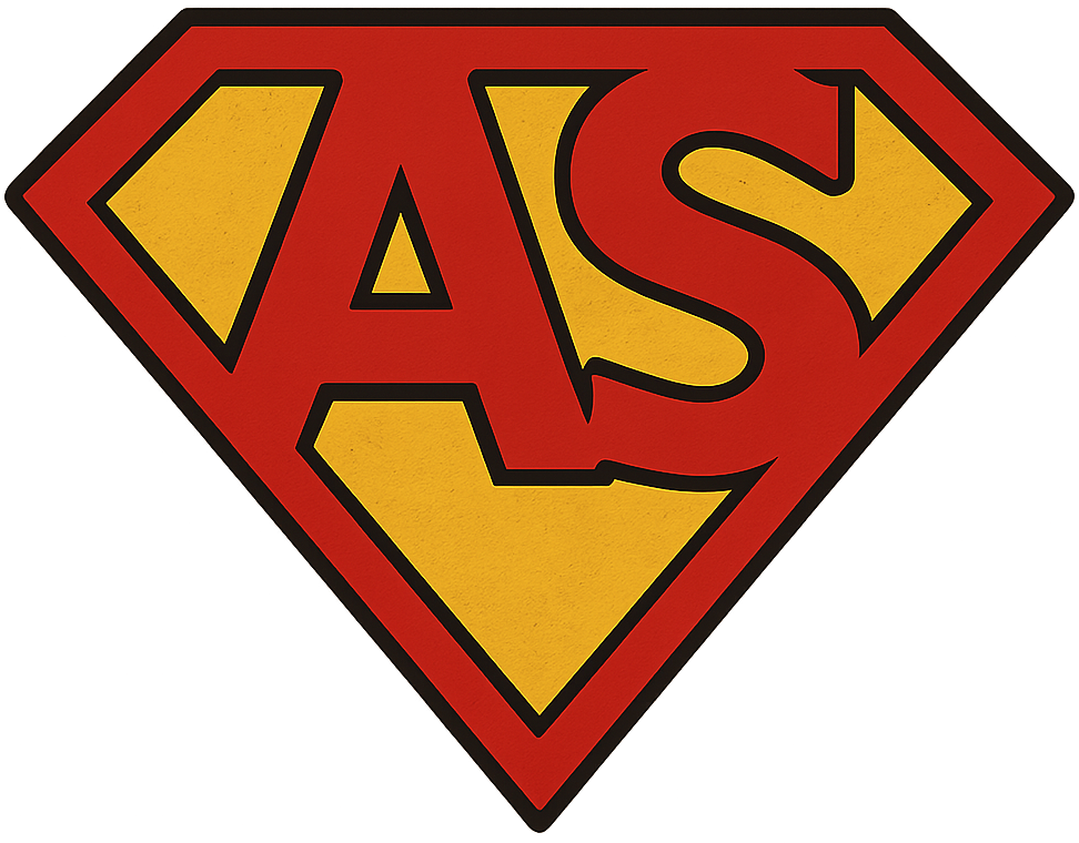 AquaShine Window Cleaning Superhero Logo